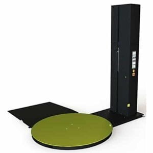 Snažna poluautomatska mašina za pakovanje streč folijom sa motorizovanim predistezanjem Ecomat Plus